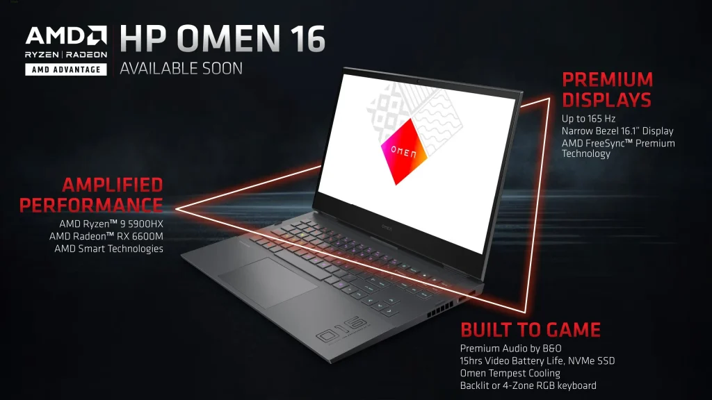 لپ تاپ HP Omen 16 برای بازی Red